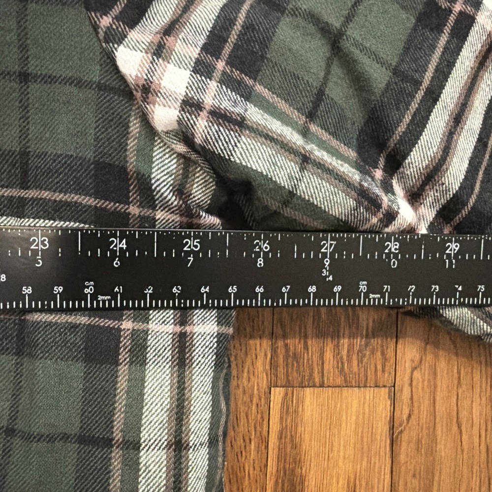Dickies Mens Large Green Insulated Button Up Flannel Jacket Plaid P204260 - Picture 11 of 15